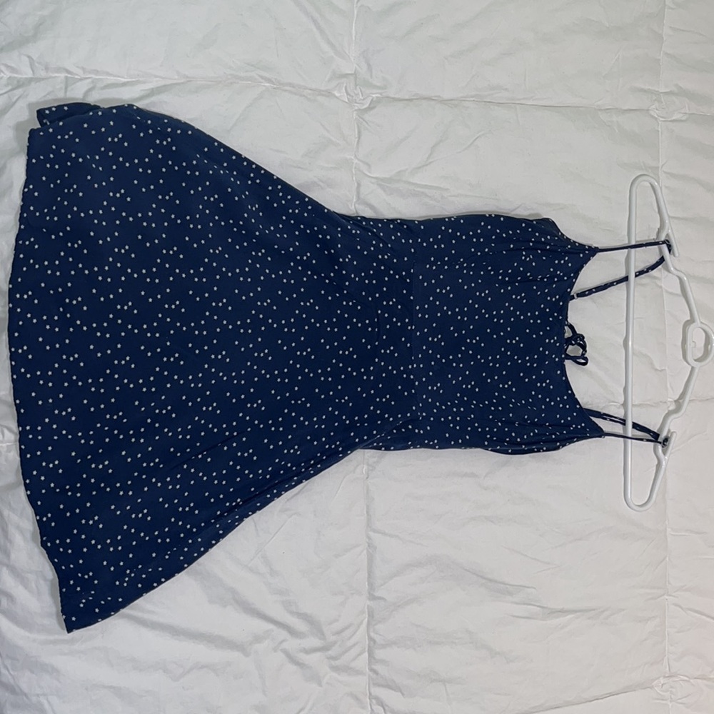 Blue mini dress